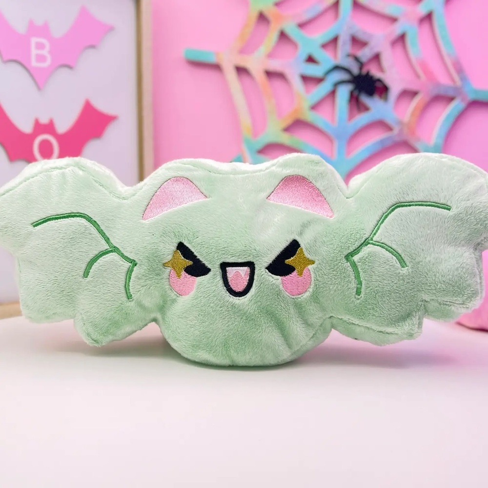 Giant Plush Bat Pillow – Creepy Cute Pastel Goth Home Decor